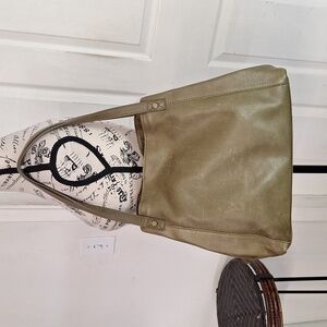 American Leather Co. Liberty Genuine Leather Shoulder Tote Bag